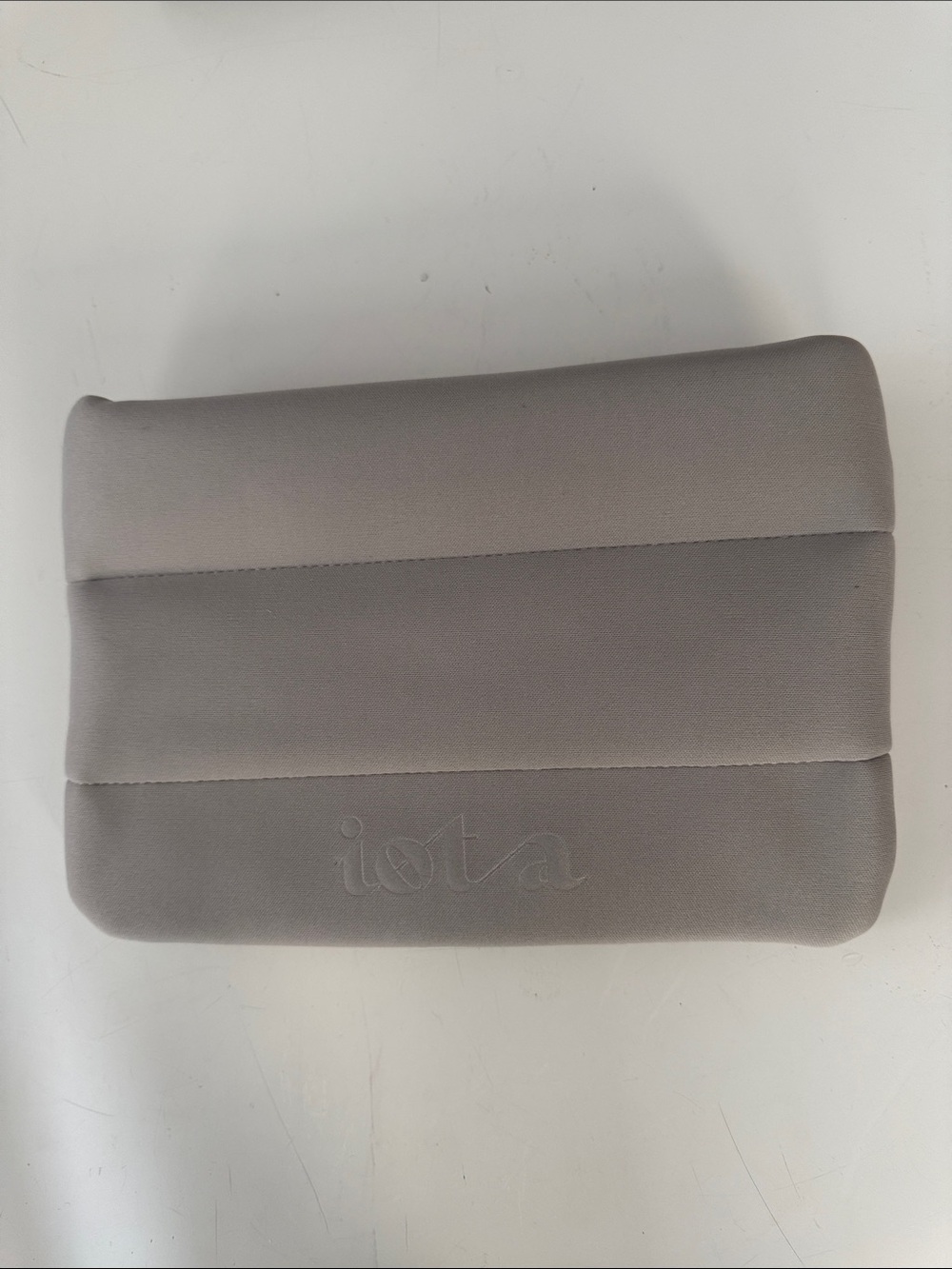 NWT Iota Gray Travel toiletries zip up bag